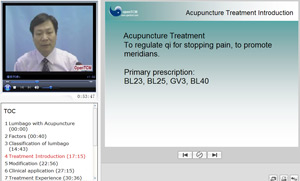 Screenshot of Lumbago Acupuncture